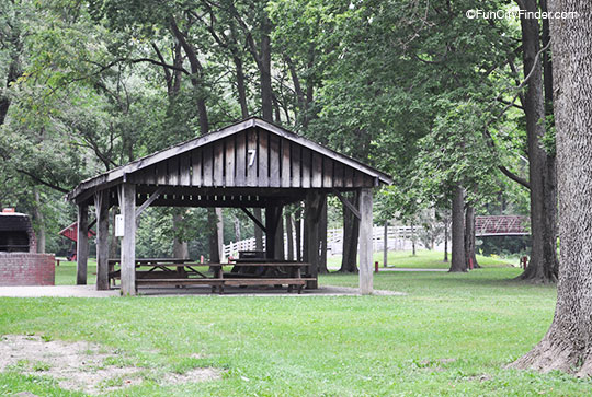 Arbuckle Acres Park shelter in Brownsburg, Indiana