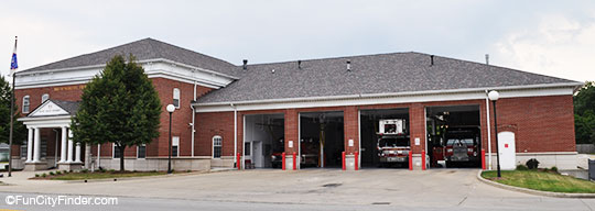 Brownsburg Fire Department in downtown Brownsburg, Indiana