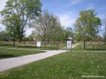 Photo of the Prairie Meadow Park signs and paths in Carmel, Indiana