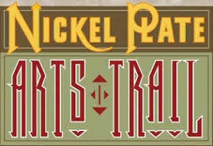 Logo for the Nickel Plate Arts Trail that runs through Cicero, Indiana