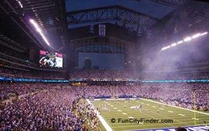 Lucas Oil Stadium in Indianapolis attracts Danville sports enthusiasts