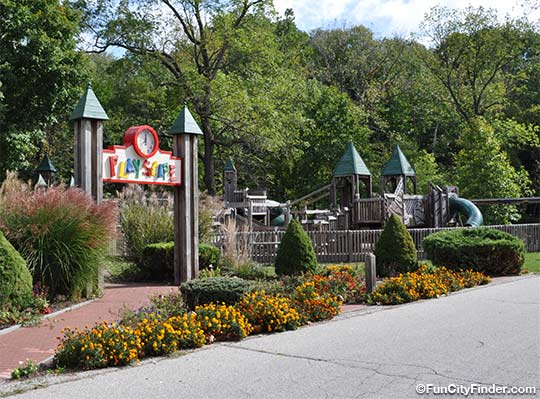 Picture of the playscape playground in Ellis Park in Danville, Indiana.