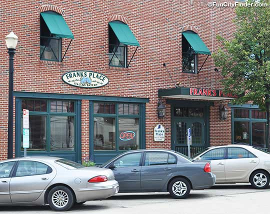 Photograph of Frank's Place bar and restaurant in downtown Danville, Indiana