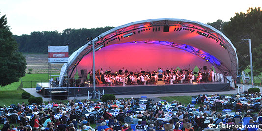 Symphony on the Prairie at Conner Prairie in Fishers, Indiana