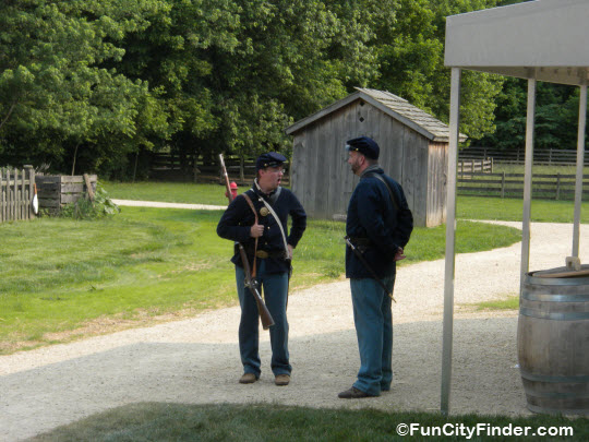 Civil War Re-enactors at Conner Prairie