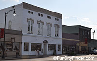 Old Towne antique shops in downtown Greenfield, Indiana