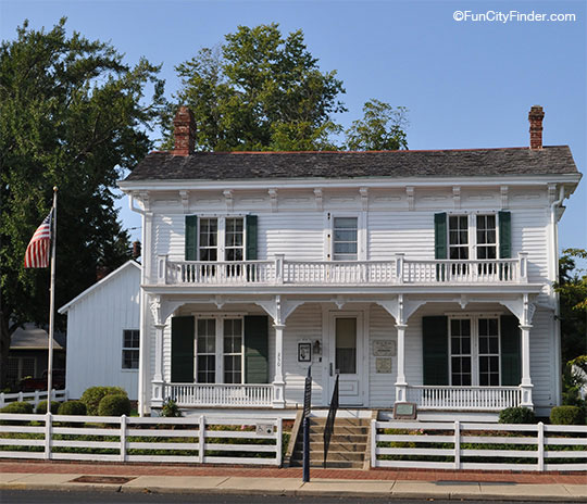 Photo of the James Whitcomb Riley Home in Greenfield, Indiana