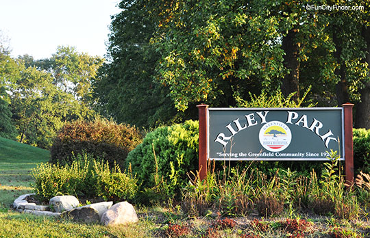 Riley Park Sign in Greenfield, Indiana