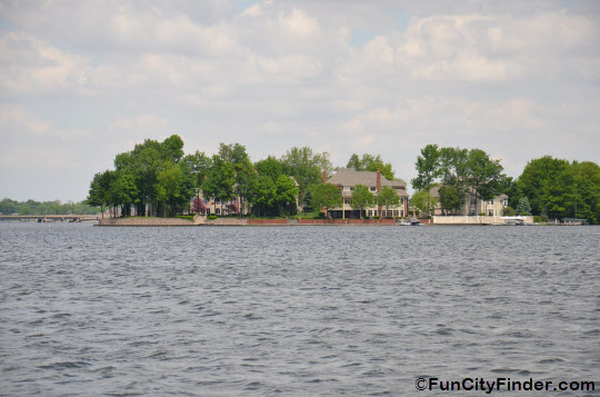 A beautiful Indianapolis home on a peninsula in Morse Lake