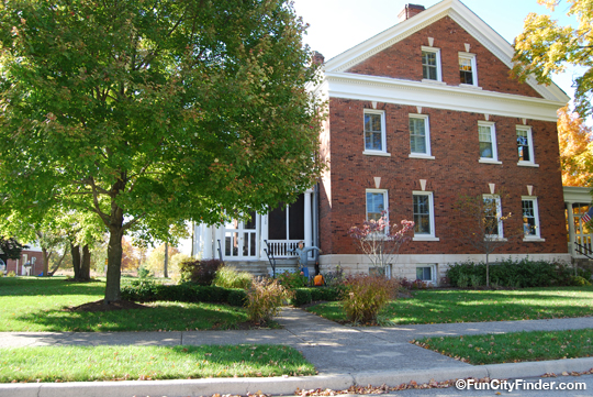 Photo of a historic townhome in Lawrence, Indiana