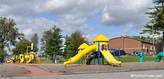 Playground at an Mooresville Elementary School in Mooresville, Indiana