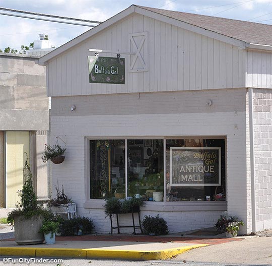 Picture of the Buffalo Gal Antique Mall in Mooresville, Indiana