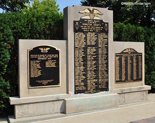 War Memorial in downtown Noblesville, Indiana