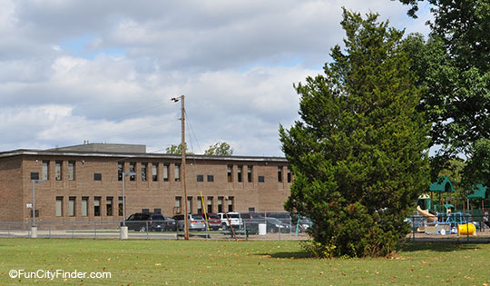 Elementary School and playground in downtown Plainfield, Indiana